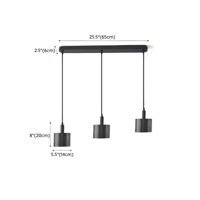 Modern LED Pendant with 3 Metal LED Bulbs and Adjustable Hanging Length