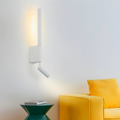 Modern Metal LED Wall Lamp with 2 Lights, Hardwired & Rocker Switch, Up & Down Shade Direction