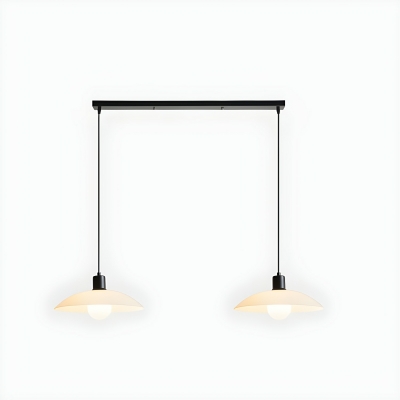 Modern Pendant Light with Adjustable Hanging Length and Downward Glass Shade