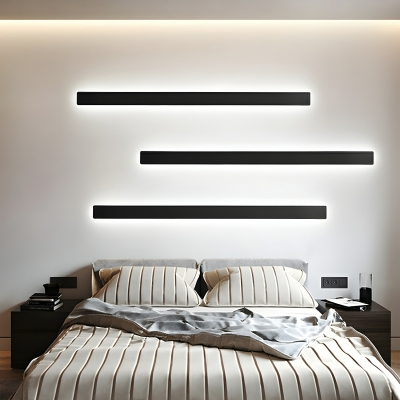Modern Metal LED Wall Lamp with Acrylic Shade - 1-Light, Hardwired