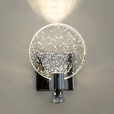 Integrated LED Modern Vanity Light with Ambient Crystal Hardwired element