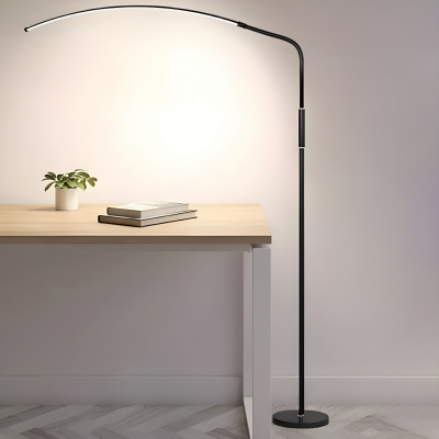 Modern Floor Lamp with LED Bulb, White Light, Metal Material