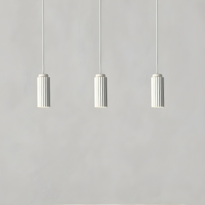 Modern Metal Cylinder Pendant Light with Adjustable Cord for Residential Use in American Market