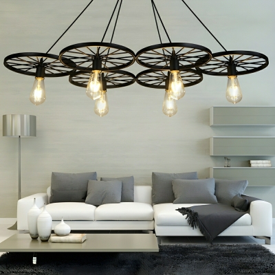 Stylish Industrial Pendant Light with Adjustable Hanging Length