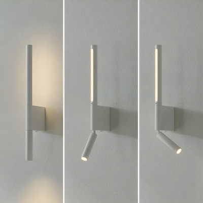 Up & Down Warm Light Metal Hardwired LED Wall Lamp with Acrylic Shade