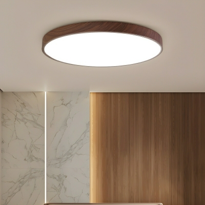 White Industrial Modern Flush Mount Metal Ceiling Light for Residential Use