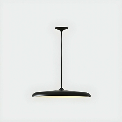 Modern Acrylic Pendant Light with Adjustable Hanging Length and Iron Shade
