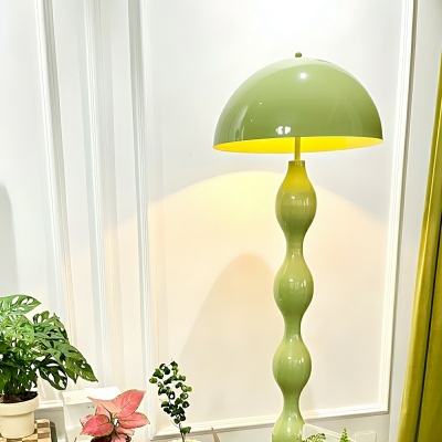 Sleek Dome-Shaped LED Floor Lamp with Foot Switch – Stylish and Contemporary Iron Material