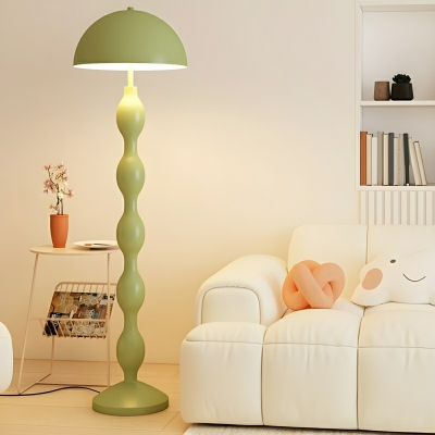 Contemporary LED Metal Dome Floor Lamp with Foot Switch for Residential Use