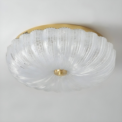 Modern Classic 2-Light Flush Mount Ceiling Light with Frosted Glass Shade