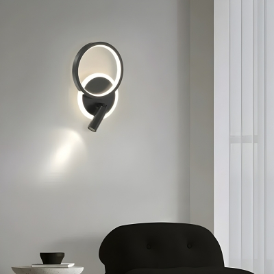 Modern LED Metal Wall Lamp with Third Gear Color Temperature and Acrylic Ambient Shade