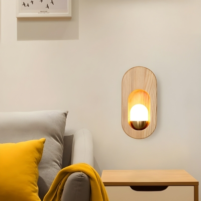 Modern Wood Wall Sconce with Bi-Pin Lighting - Hardwired - One Light - Indoor Use