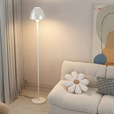 Elegant LED Modern Floor Lamp with Foot Switch and Iron Shade for Residential Use