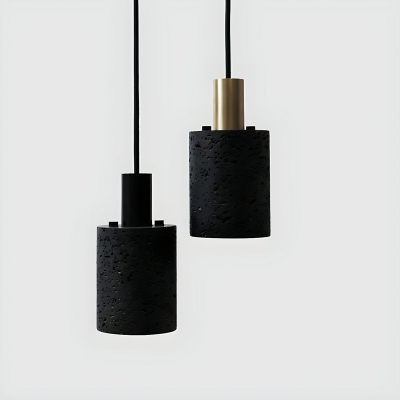 Elegant Stone Pendant Light - Modern LED Hanging Fixture with Adjustable Length