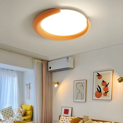 Modern Flush Mount Ceiling Light with Shade and LED Bulb for Residential Use