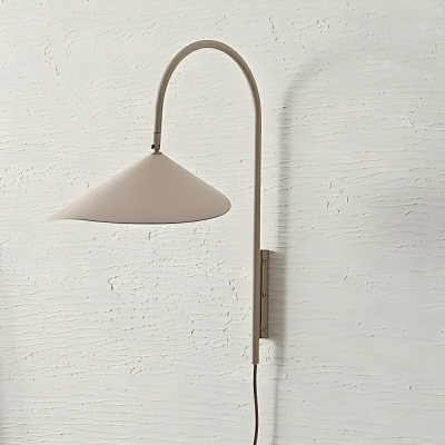 Chic Modern LED Wall Lamp with Iron Shade for Residential Use