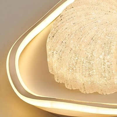 Stylish White and Gold LED Ceiling Light for Modern Home Decor