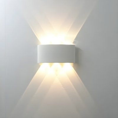 Warm Light Modern LED Wall Lamp with Up & Down Acrylic Shade for Cozy Home Ambiance