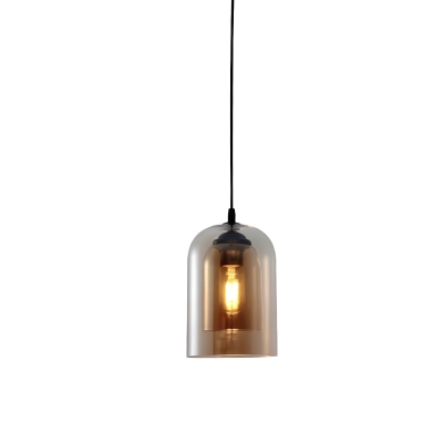 Modern Clear Glass Pendant Light with Adjustable Cord for Residential Use