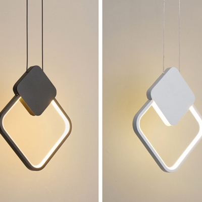 Stylish Modern LED Pendant with Adjustable Length and Acrylic Extending Hear Residential Charm