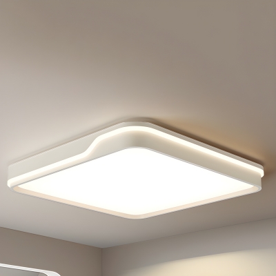 Modern Flush Mount Ceiling light with Acrylic Shade - LED Bulbs and 3 Color Light