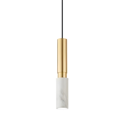 Modern Hanging Stone Pendant with Warm Light and Adjustable Hanging Length