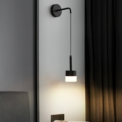 Modern Hardwired Wall Sconce with Adjustable LED, ideal for Residential Use