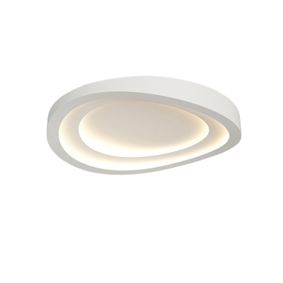 Modern LED Flush Mount Ceiling Light with Dimmable Warm/White/Neutral Light of 1 Lamp in Iron