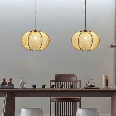 Modern Style Wood Pendant Light with Adjustable Hanging Length and Round Wood Canopy