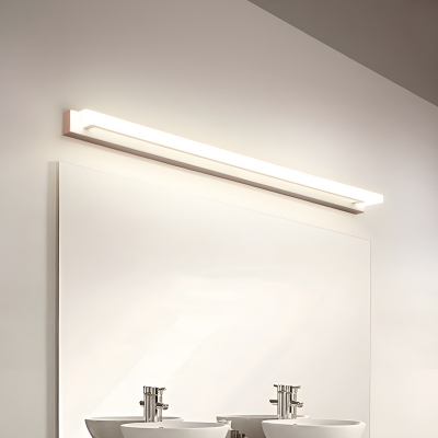 Stylish Cast Iron LED Vanity Light for Modern Home Decor with Natural Light and Acrylic Shade