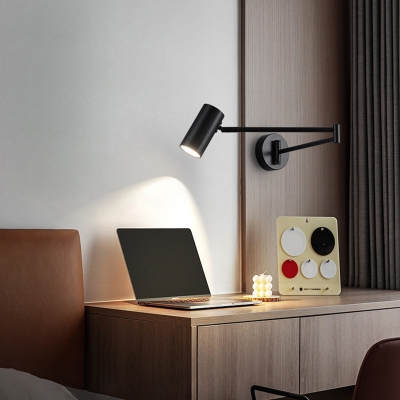 Adjustable Modern LED Metal Wall Lamp with Acrylic Shade - Perfect for Residential Use