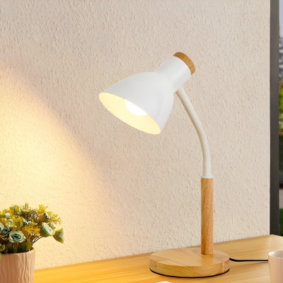 Elegant Gold Metal Table Lamp with Ambient Shield for a Modern Look and Energy-saving LED Light