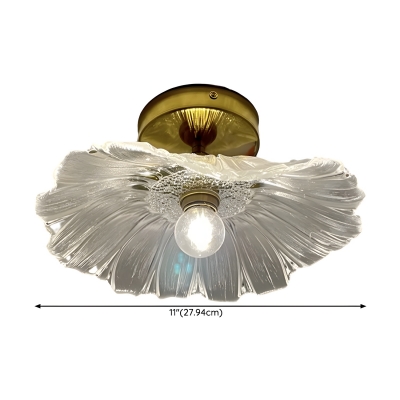 Elegant Modern Ceiling Light with Clear Glass Shade for 35-40 Women, Perfect for Residential Use