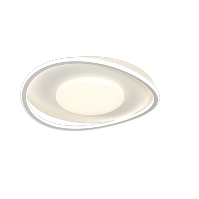 Modern 3-Color Light Flush Mount Ceiling Light - Stylish White Acrylic Shade, Easy Assembly