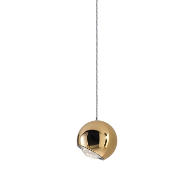 Modern Metal Pendant with Clear Glass Shade and LED Bulbs for Contemporary Living