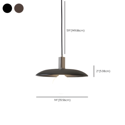 Modern Metal Pendant with Solid Wood Shade and Adjustable Hanging Length for Contemporary Home Decor