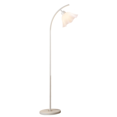 Modern Dome-Shaped Metal Floor Lamp With Rocker Switch and Acrylic Shade for Moms