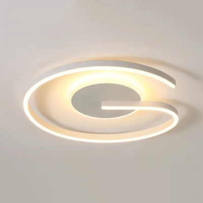 Modern LED Flush Mount Ceiling Light with Acrylic Shade - Perfect for the Trendy Home