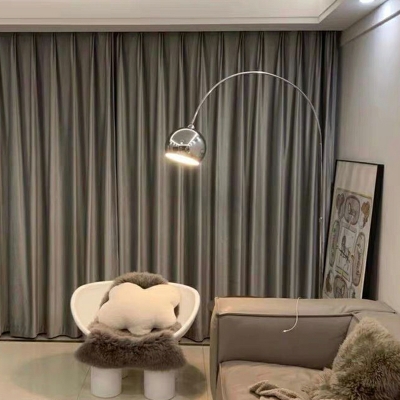 Modern Metal Arc Floor Lamp with Remote Control Stepless Dimming for Adjustable Height