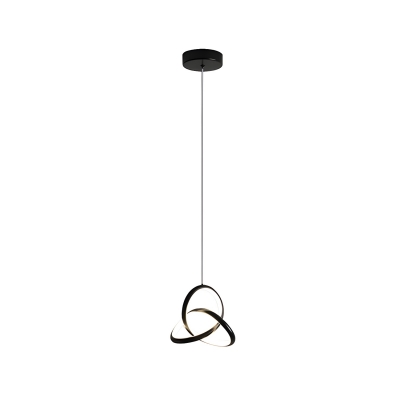 Modern Silica Gel Pendant with Adjustable Hanging Length and LED