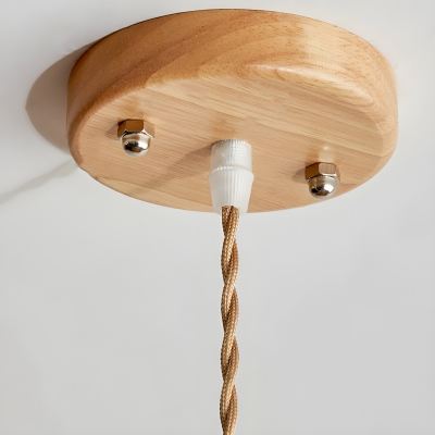 Stylish Industrial Rattan Pendant Light with Adjustable Hanging Length