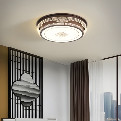 Unique Modern Metal LED Close To Ceiling Light, 3 Color Light, Acrylic Ambience Shade