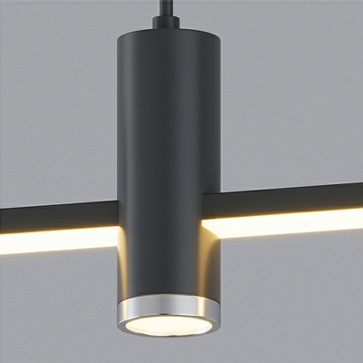 4-Light Modern Island Pendant with Ambient Acrylic Shade and Adjustable Hanging Length