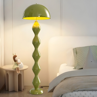 Contemporary Metal Dome Floor Lamp with Switch Included for Home Use