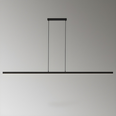 Modern LED Island Pendant Light with Adjustable Hanging Length and Acrylic Shade