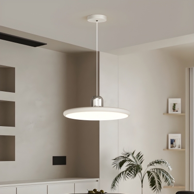 Modern Metal Pendant LED with Adjustable Hanging Length and Acrylic Shade