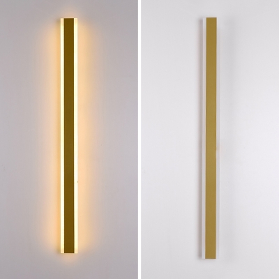 Modern Metal Wall Lamp with Ambient Acrylic Shade - No Assembly Required