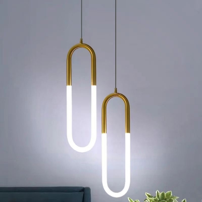 Sleek Metal and Acrylic LED Pendant with Modern Design for Residential Use