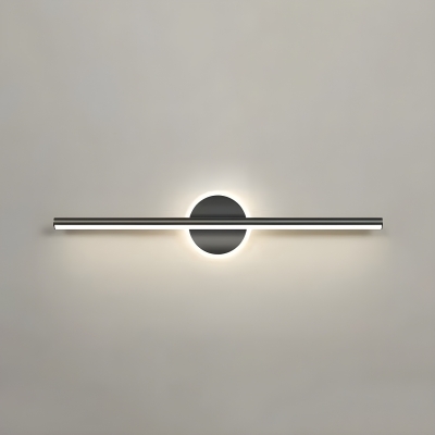 Contemporary LED Vanity Light in Modern Metallic Design with 1 Light and Soft White Glow