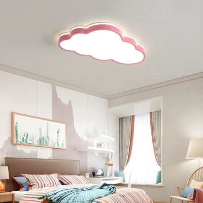Metal Flush Mount Ceiling Light with Acrylic Shade for Modern Décor
